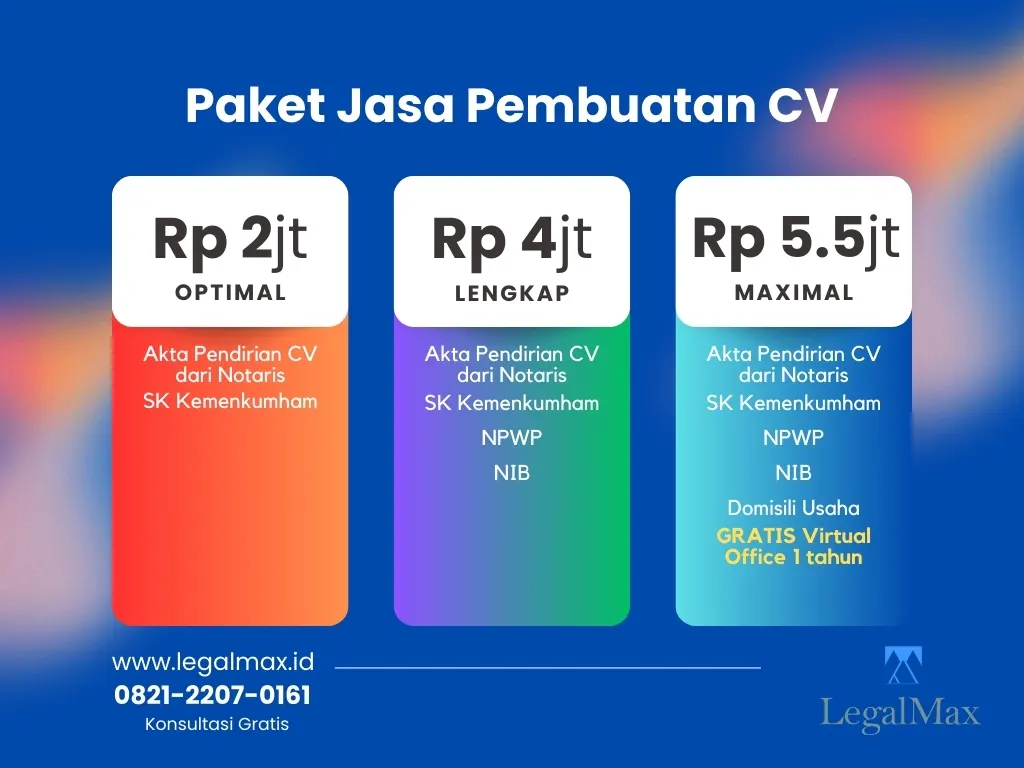 biaya pembuatan cv