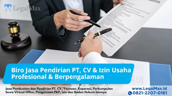 estimasi biaya pendirian pt perorangan